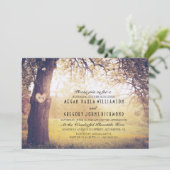 Invitation Dîner de répétition de l'arbre rustique et du coeu (Debout devant)