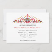 Invitation Dîner de répétition de l'art populaire russe Khokh (Devant)