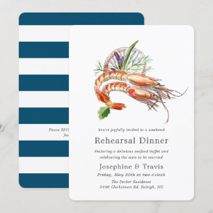 Invitation Dîner de répétition de l'ébullition de l'écrevisse