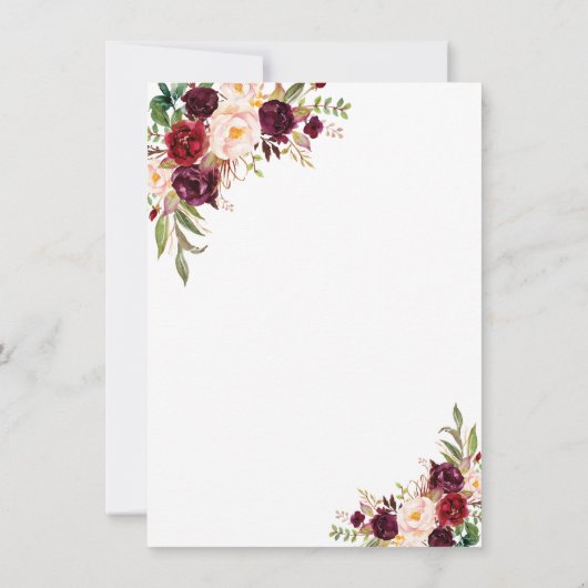 Invitation Dîner de répétition de l'écriture manuscrite de la (Dos)