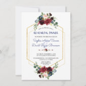 Invitation Dîner de répétition de l'Hexagon d'or de la marine (Devant)