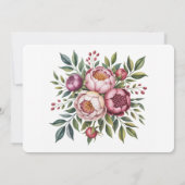 Invitation Dîner de répétition de l'hiver et du primmrose (Dos)