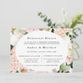 Invitation Dîner de répétition de l'hydrangea à la crème de p (Debout devant)