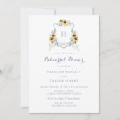 Invitation Dîner de répétition de l'Hydrangée de tournesol Ma (Devant)