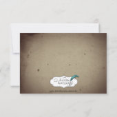 Invitation Dîner de répétition de l'Mariage de la maison goth (Dos)