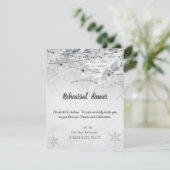 Invitation Dîner de répétition de mariage aux branches enneig (Debout devant)