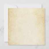 Invitation Dîner de répétition de mariage avec cadre de succu (Dos)