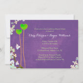 Invitation Dîner de répétition de mariage de mardi gras de (Dos)