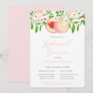 Invitation Dîner de répétition de Mariage du sud de Sweet Pea