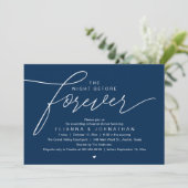 Invitation Dîner de répétition de mariage, écriture moderne é (Debout devant)
