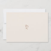 Invitation Dîner De Répétition De Mariage Élégant La Nuit Ava (Dos)