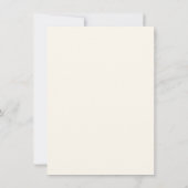 Invitation Dîner de répétition de Mariage Fleur sauvage roman (Dos)