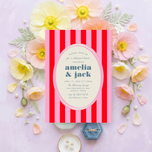 Invitation Dîner de répétition de mariage floral Joie en fleu
