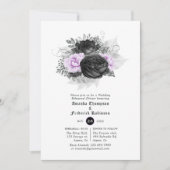 Invitation Dîner de répétition de mariage gothique (Devant)