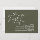 Invitation Dîner de répétition de mariage la veille (Devant)