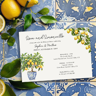 Invitation Dîner de répétition de mariage Lemon Grove et Limo