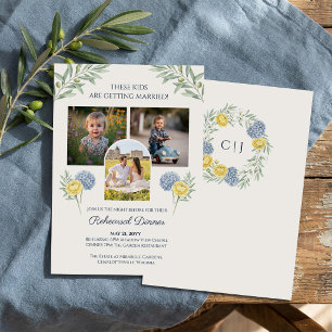 Invitation Dîner de répétition de mariage pour ces enfants