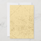 Invitation Dîner de répétition de mariage stressé et élégant (Dos)