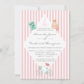 Invitation Dîner de répétition de mariage sur le thème de Par (Devant)