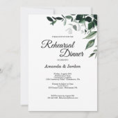 Invitation Dîner de répétition de Mariages neutres (Devant)