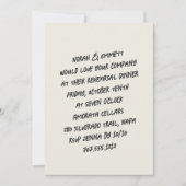 Invitation Dîner de répétition de marque de croquis (Devant)