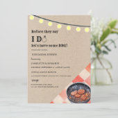 Invitation Dîner de répétition de mon barbecue unique (Debout devant)