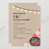 Invitation Dîner de répétition de mon barbecue unique (Devant / Derrière)