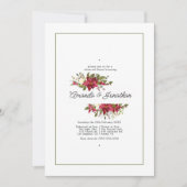 Invitation Dîner de répétition de Noël à l'aquarelle (Devant)