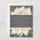 Invitation Dîner De Répétition De Pampas En Grass Boho Pré-Ma (Devant)