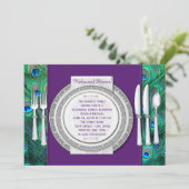 Invitation Dîner de répétition de paon (Debout devant)