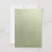 Invitation Dîner de répétition de paysage aquarelle vert ID78 (Dos)