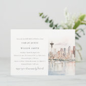 Invitation Dîner de répétition de paysage de Seattle, Washing (Debout devant)