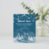 Invitation Dîner de répétition de paysage hivernal enneigé (Debout devant)