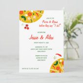 Invitation Dîner de répétition de pizza (Debout devant)