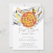 Invitation Dîner de répétition de pizza et de brasse Invitati (Devant)