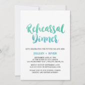 Invitation Dîner de répétition de plage (Devant)