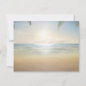 Invitation Dîner de répétition de plage de Palms Sunset (Dos)