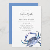 Invitation Dîner de répétition de plage Modèle de l'invitatio (Devant / Derrière)