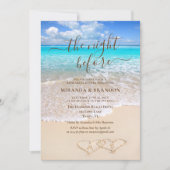 Invitation Dîner de répétition de plage Tropical Blue Ocean W (Devant)