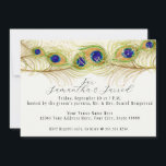 Invitation Dîner de répétition de plumes de Peacock de Swirl<br><div class="desc">PALETTE DE COULEUR : blanc, crème, or, moutarde, bleu aqua, bleu royal, violet et vert. COLLECTION DE DESIGN : D'un côté, le titre "Dîner de répétition" avec la date du dîner du parent du marié. C'est un ensemble de faire-part de mariage très simple, tendance et chic, de style moderne, créé...</div>
