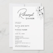 Invitation Dîner de répétition de printemps simple moderne (Devant)