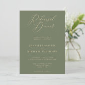 Invitation Dîner de répétition de réception de mariage après (Debout devant)