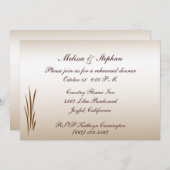 Invitation Dîner de répétition de récolte d'automne (Devant / Derrière)