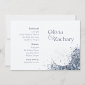 Invitation Dîner de répétition de sable de l'océan Boho (Devant)