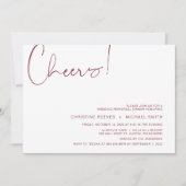 Invitation Dîner de répétition de script bourgogne (Devant)