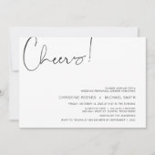 Invitation Dîner de répétition de script Décontracté au minim (Devant)