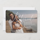 Invitation Dîner de répétition de script moderne (Devant)