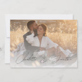 Invitation Dîner de répétition de script moderne sophistiqué (Dos)