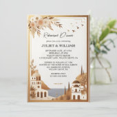 Invitation Dîner de répétition de Sorrento, café italien tosc (Debout devant)