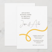 Invitation Dîner de répétition de spaghettis (Devant / Derrière)